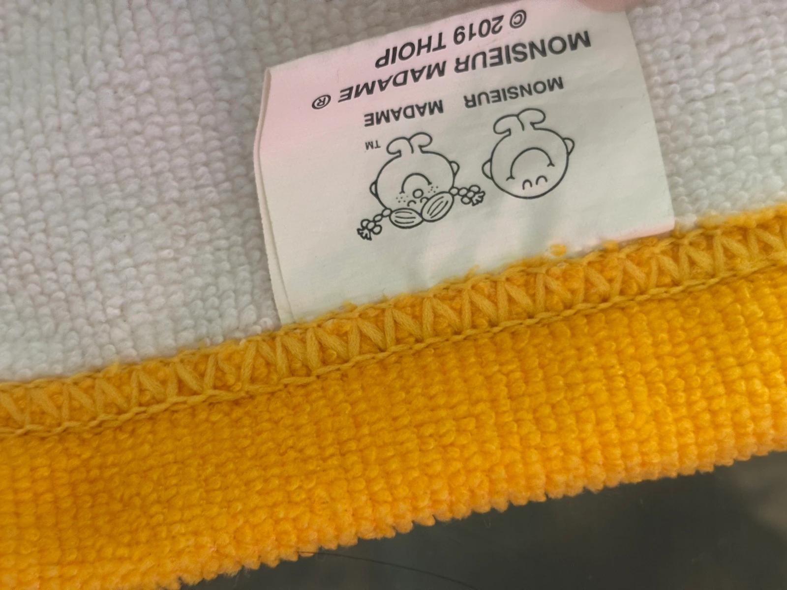 Strandhanddoek baden monsieur madame bonheur – photo 3